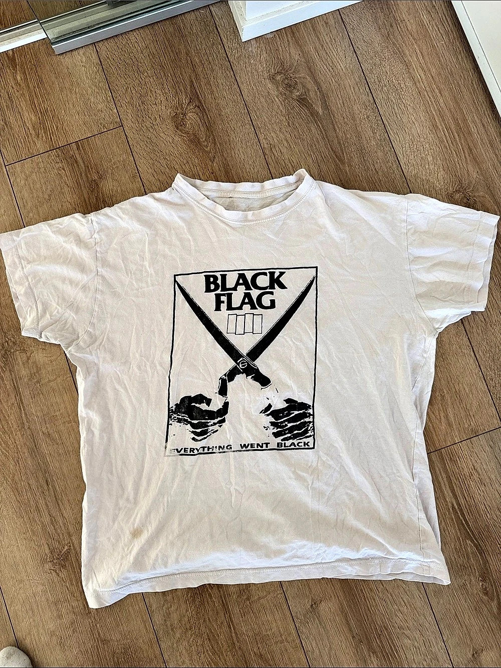 Black Flag Everything Went Black T-Shirt in White